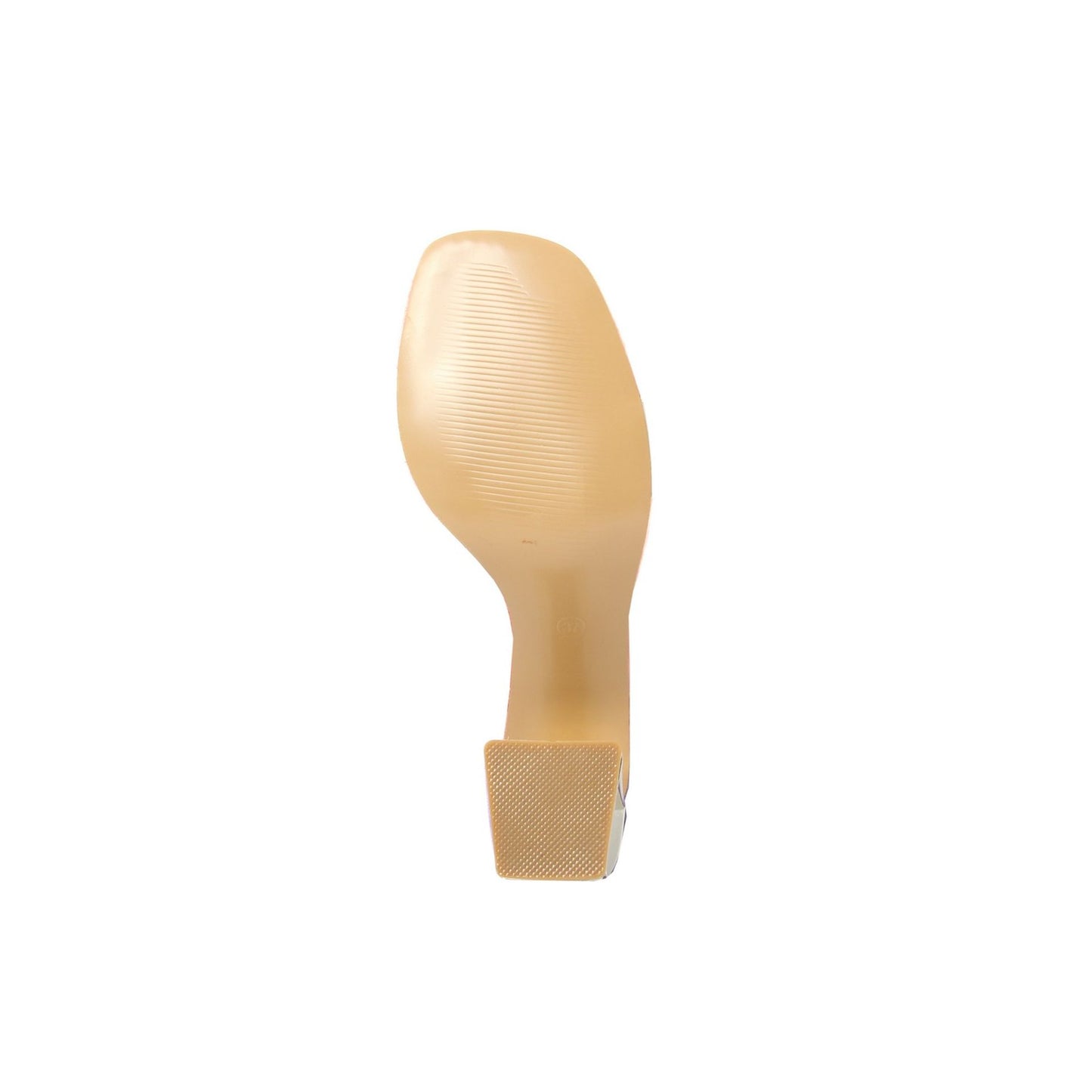 Fashion Attitude - Sandales Femme Beige, Bleue et Rose à Talon Bloc 8 cm