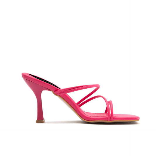 Fashion Attitude - Sandales Femme à Talon Rose Minimaliste