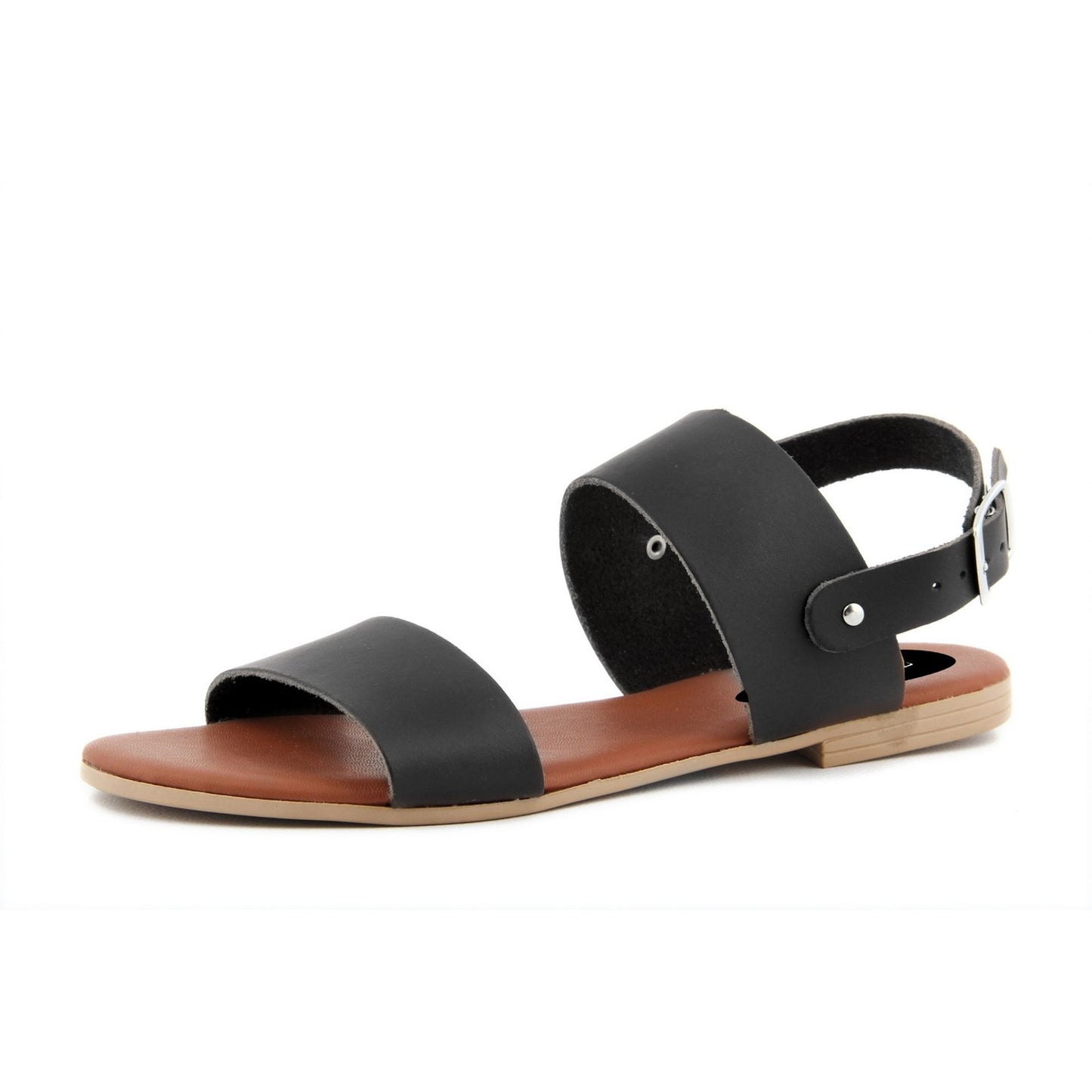Fashion Attitude - Sandales Femme (Noir Minimaliste)