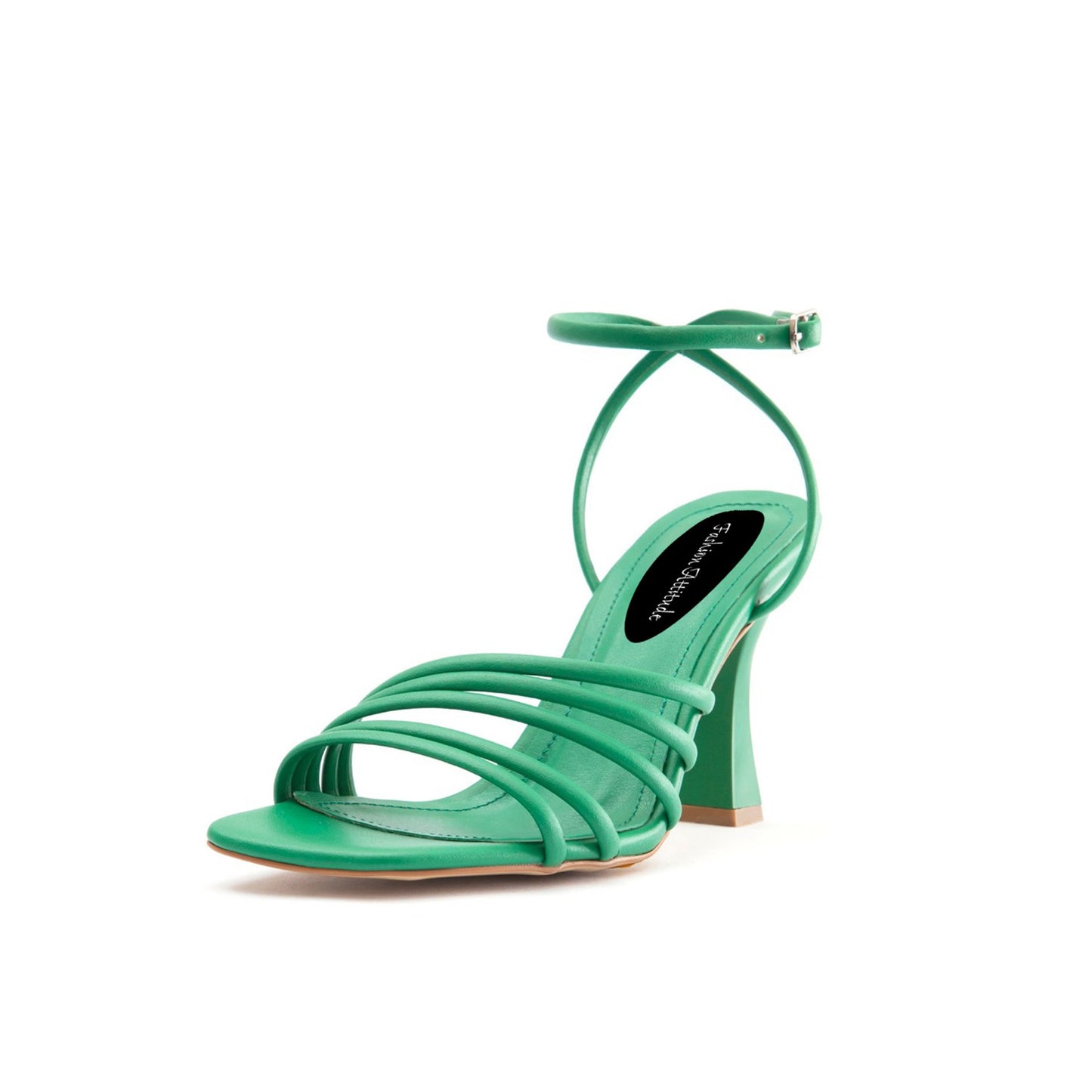 Fashion Attitude - Sandales Femme à Talon Vert Élégant