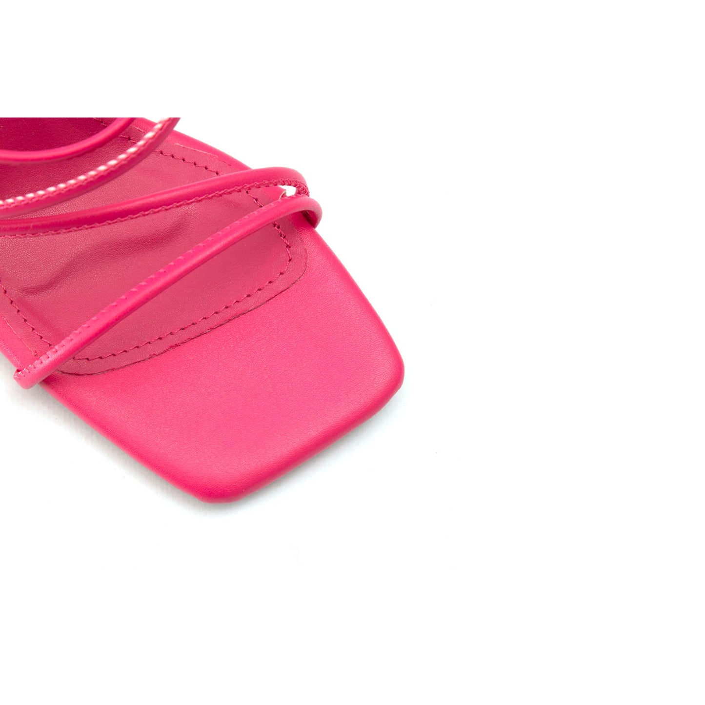 Fashion Attitude - Sandales Femme à Talon Rose Minimaliste