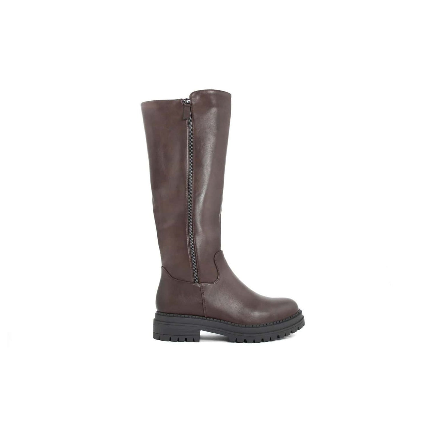 Bottes Fashion Attitude en Cuir Brun