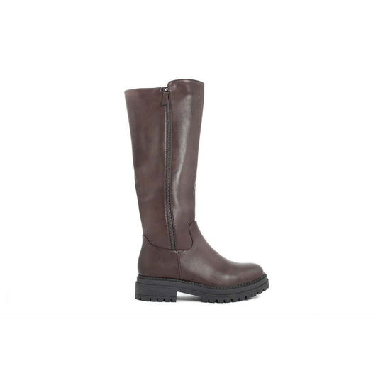 Bottes Fashion Attitude en Cuir Brun