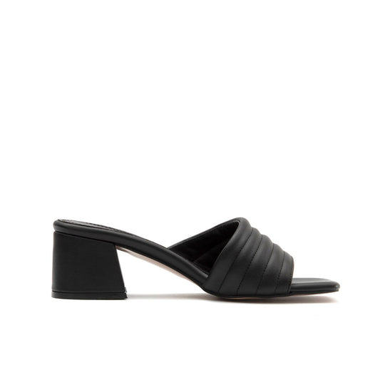 Fashion Attitude - Sandales Femme à Talon Noir Élégant