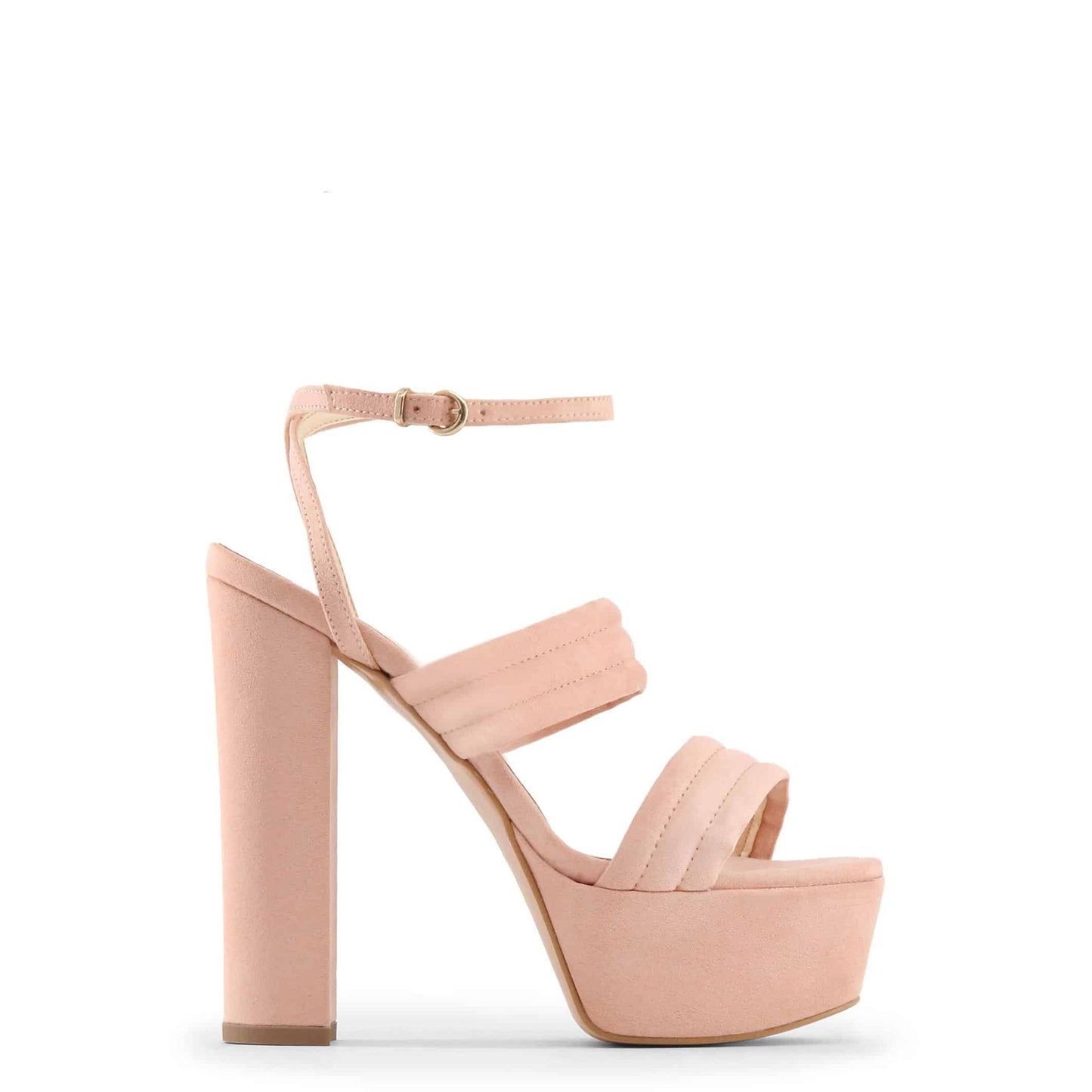 Made in Italia - Sandales Femme en Éco-Suède à Talon Haut 15 cm avec Plateau