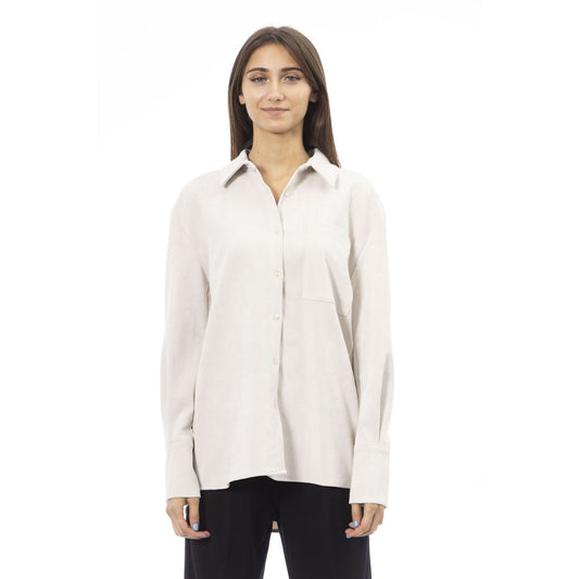 Alpha Studio - Chemise Femme Oversize en Tissu Doux, Élégance et Confort
