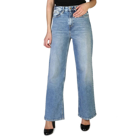 Pepe Jeans - Jean Femme Coupe Évasée, Tendance et Confort
