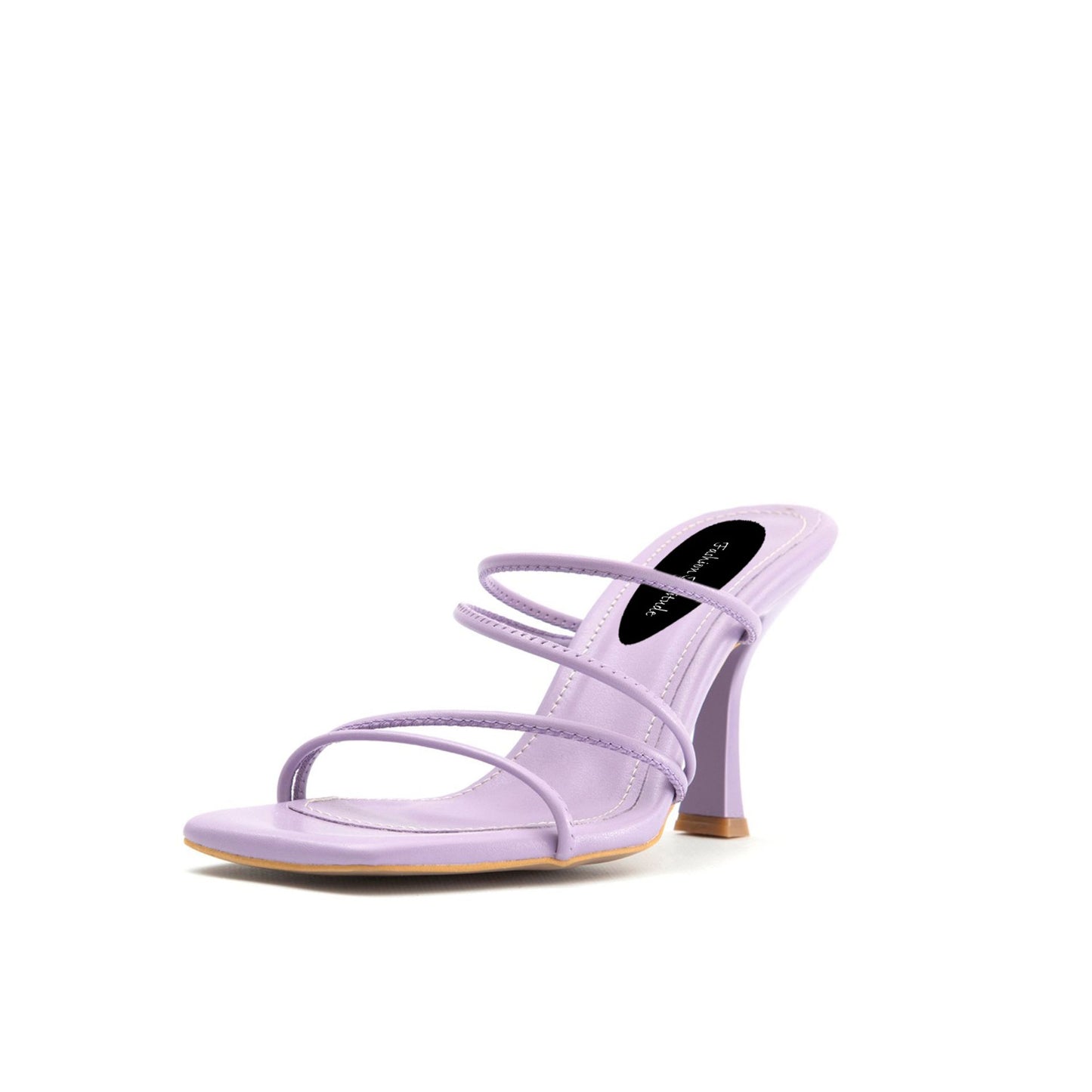 Fashion Attitude - Sandales Femme à Talon Lilas Minimaliste