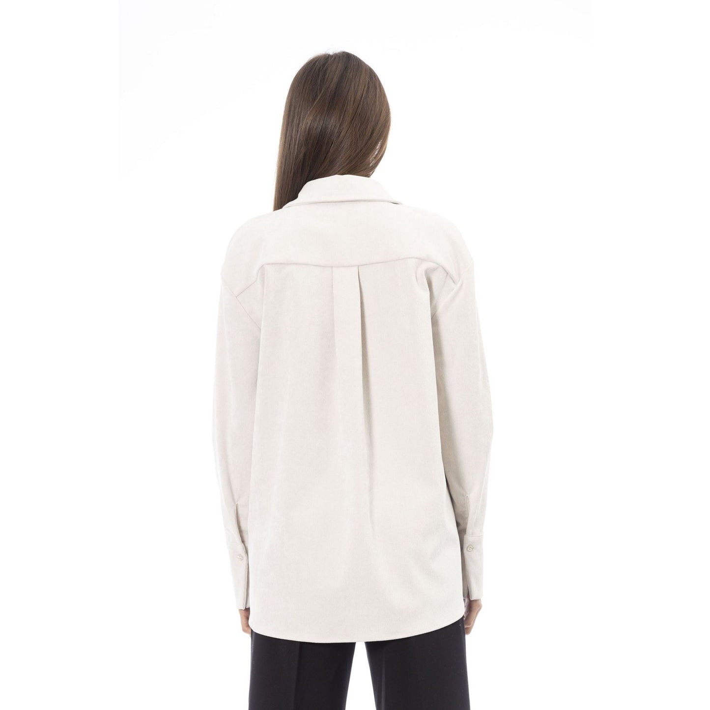 Alpha Studio - Chemise Femme Oversize en Tissu Doux, Élégance et Confort