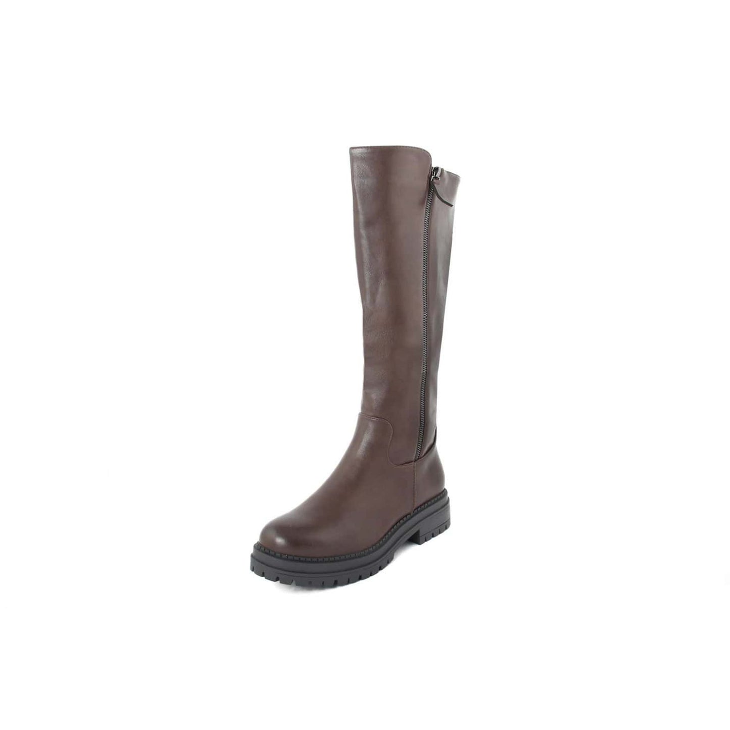 Bottes Fashion Attitude en Cuir Brun