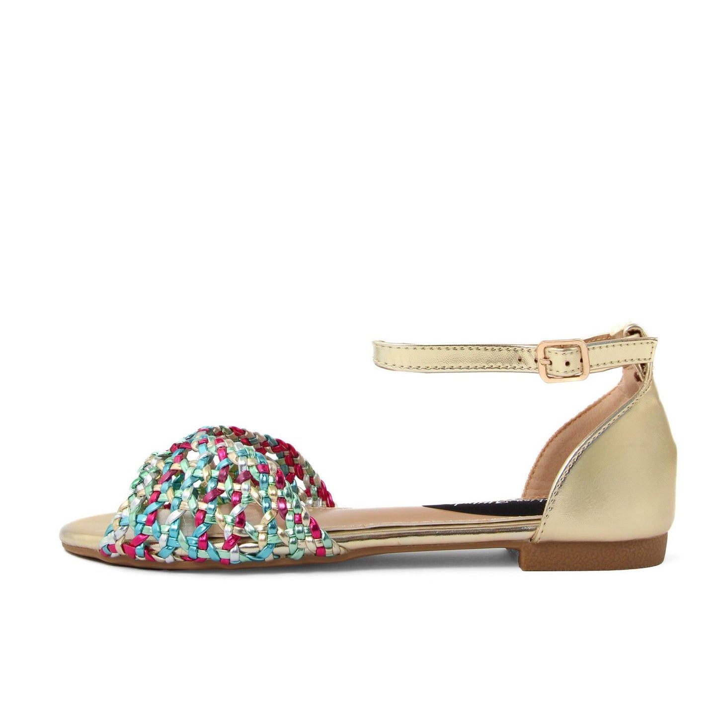Fashion Attitude - Sandales Plates Tressées Multicolores
