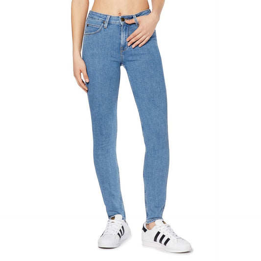 Lee - Jean Skinny Bleu Clair Femme, Confort et Style Moderne