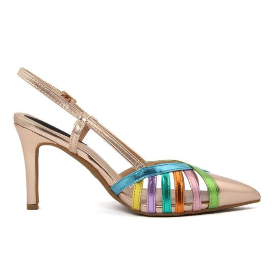 Fashion Attitude - Sandales Femme à Talon Aigu Multicolore Élégant