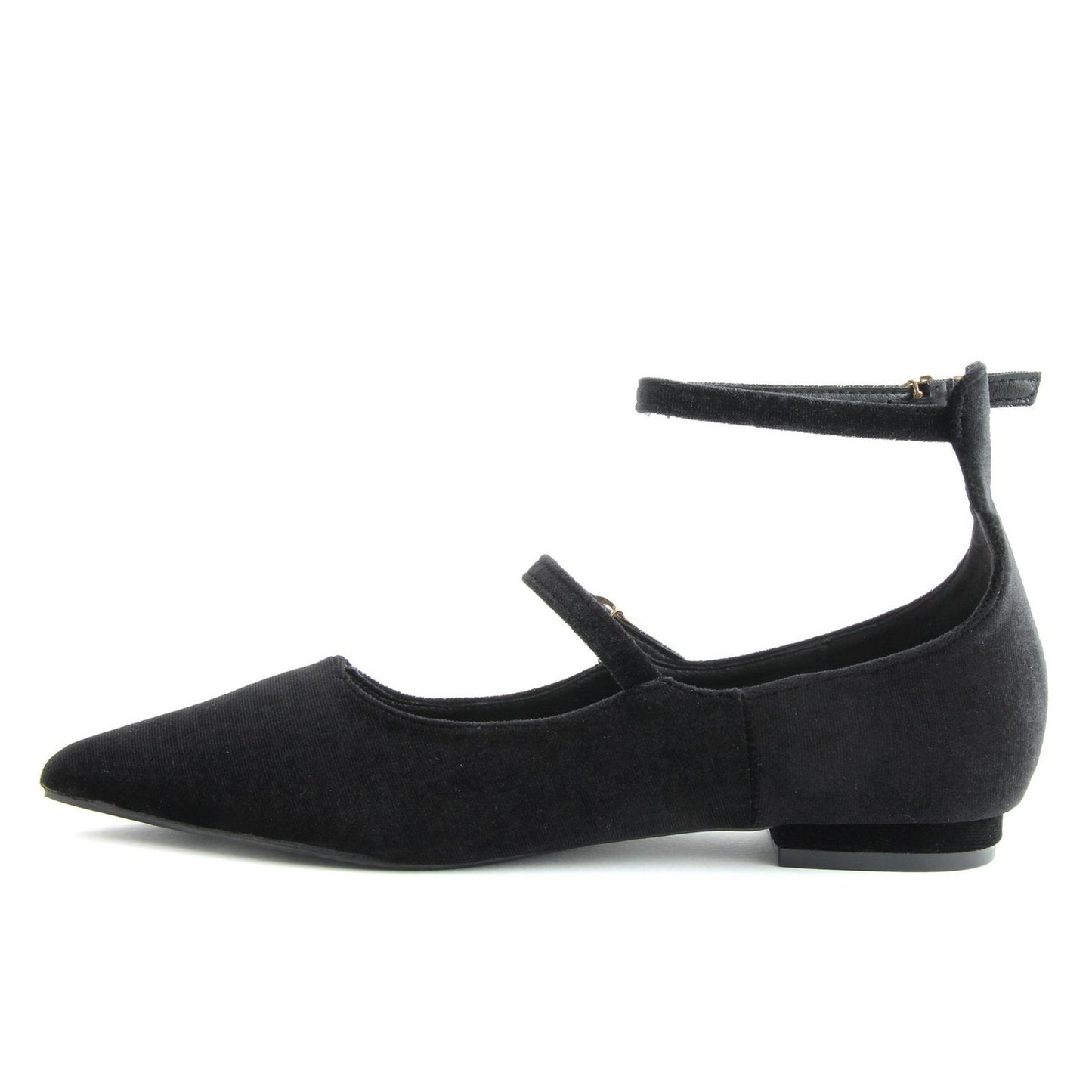 Ballerines Fashion Attitude en Velours Synthétique Noir