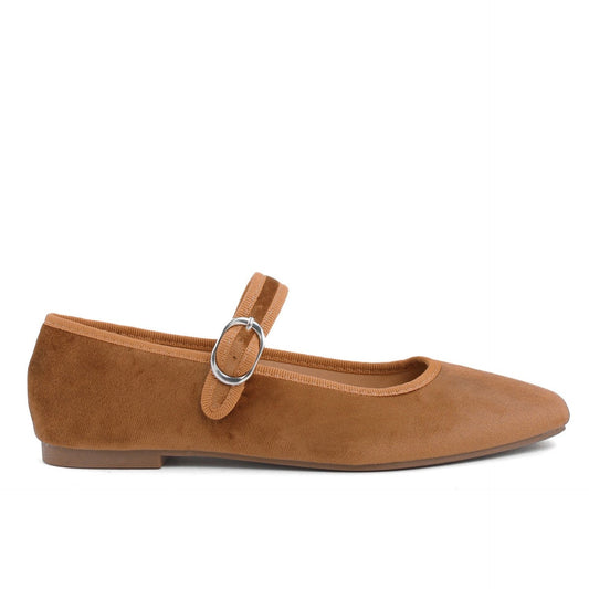 Ballerines Fashion Attitude en Cuir Synthétique Brun Chocolat