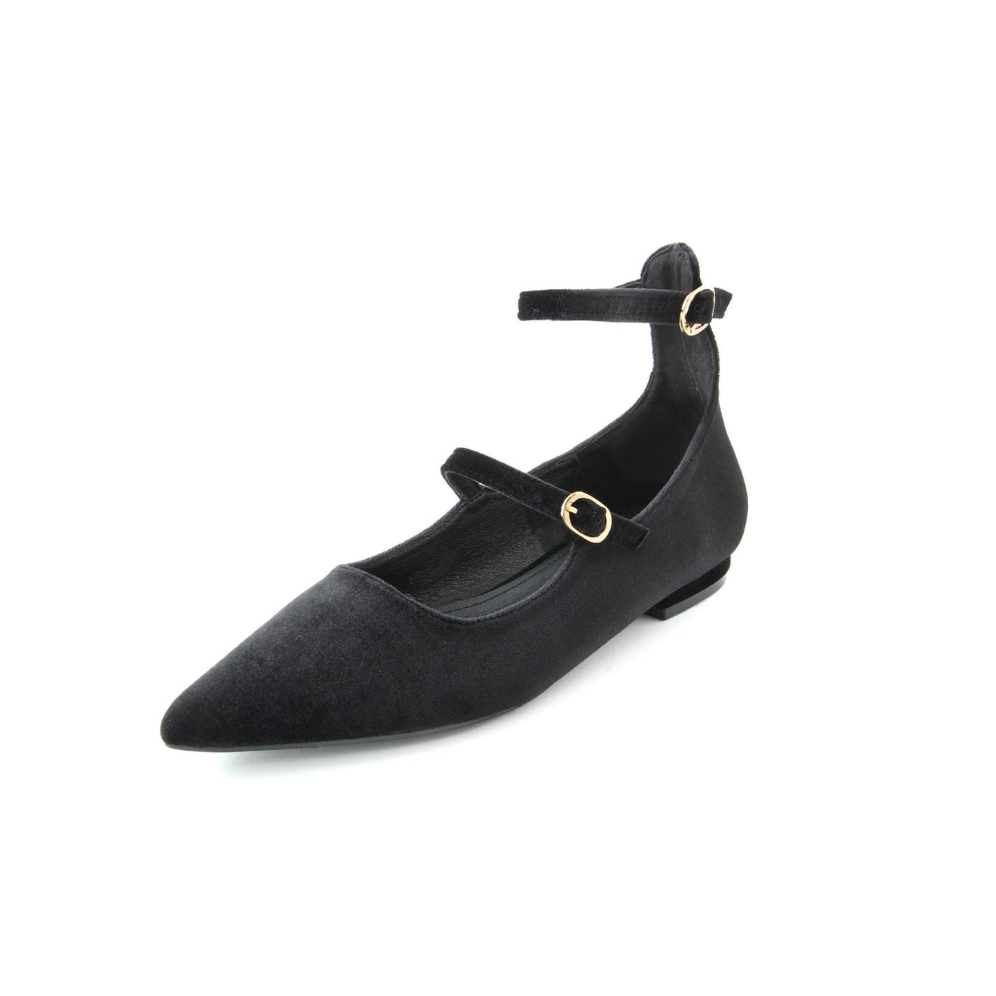 Ballerines Fashion Attitude en Velours Synthétique Noir