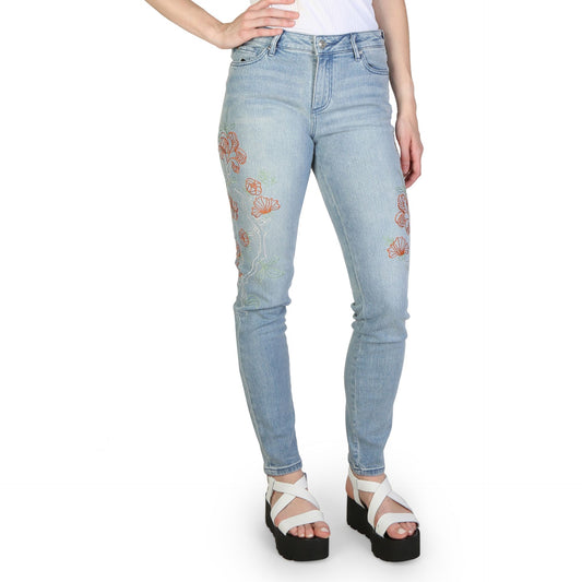 Armani Exchange - Jean Femme Skinny Brodé, Élégance et Originalité