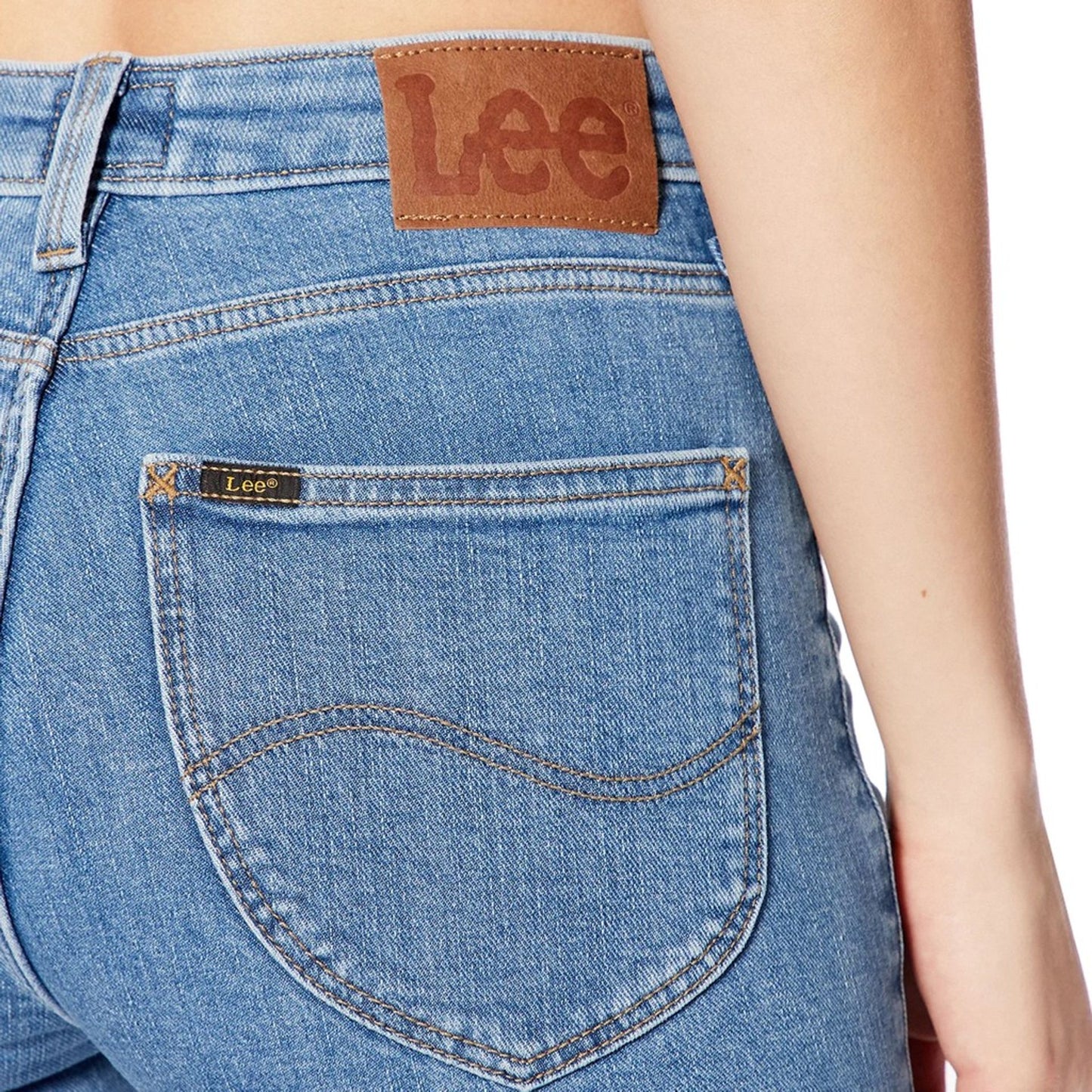 Lee - Jean Skinny Bleu Clair Femme, Confort et Style Moderne