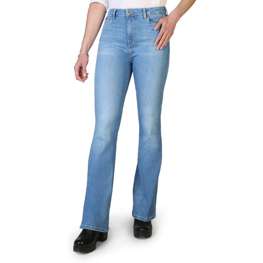 Pepe Jeans - Jean Femme Coupe Évasée, Style Vintage et Confort Moderne