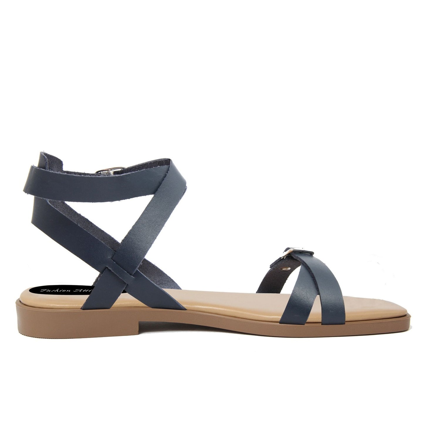 Fashion Attitude - Sandales Femme (Bleu Navy)