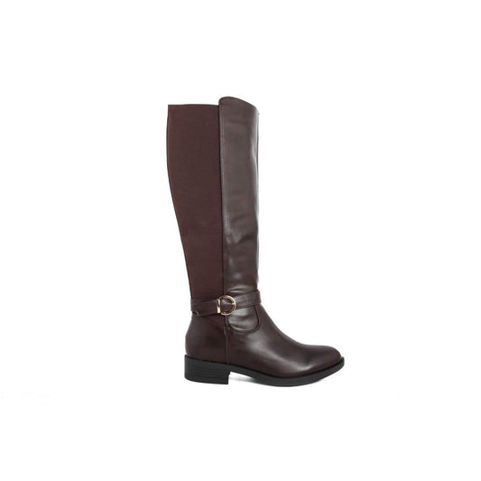 Bottes Fashion Attitude en Matière Synthétique Brun