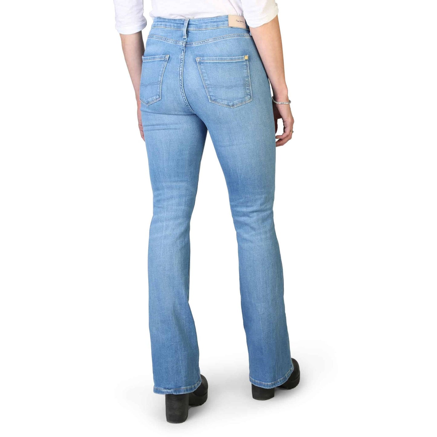 Pepe Jeans - Jean Femme Coupe Évasée, Style Vintage et Confort Moderne