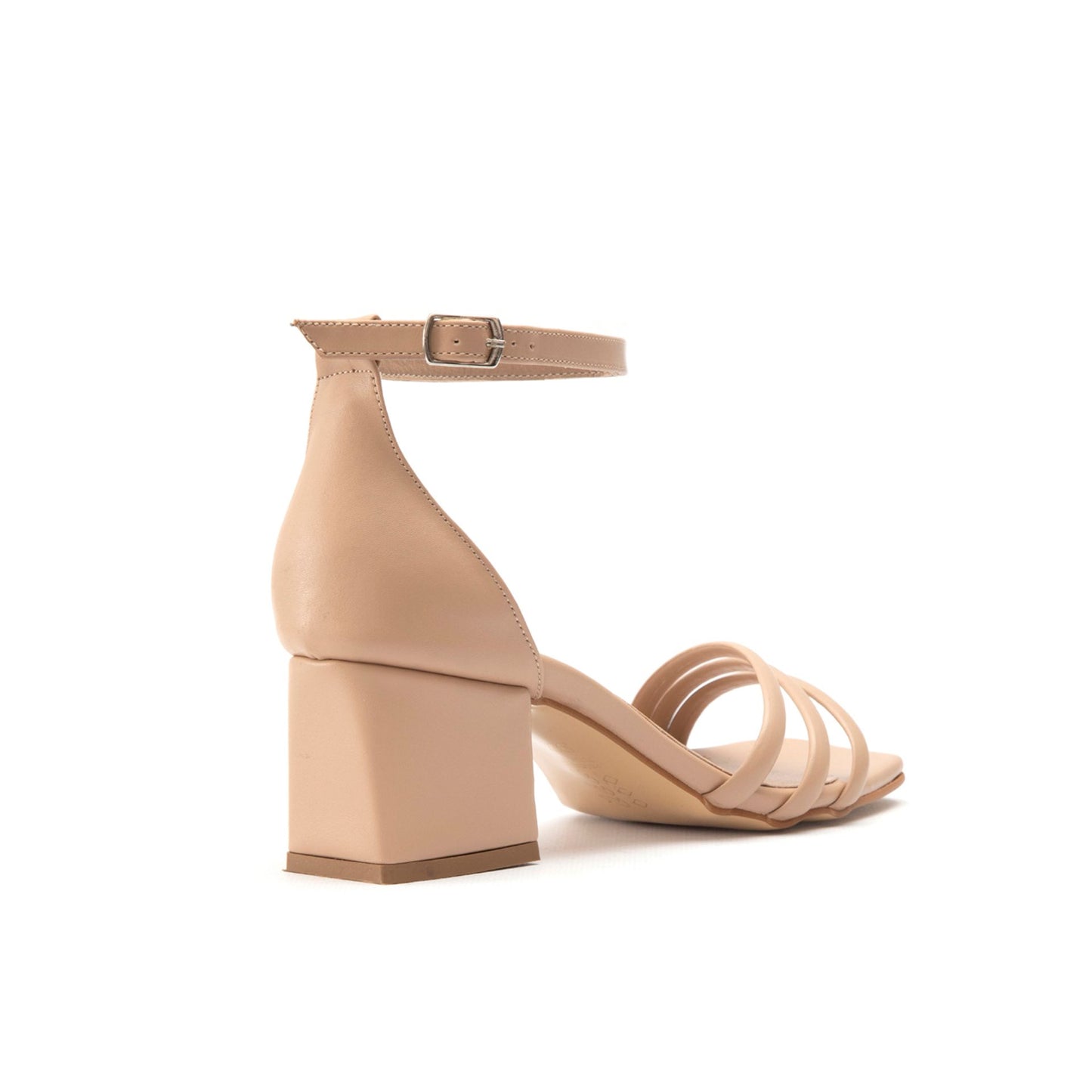 Fashion Attitude - Sandales Femme à Talon Bloc Beige Élégant