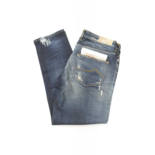 Jacob Cohen - Jean Femme Effet Usé, Made in Italy, Tendance et Confort