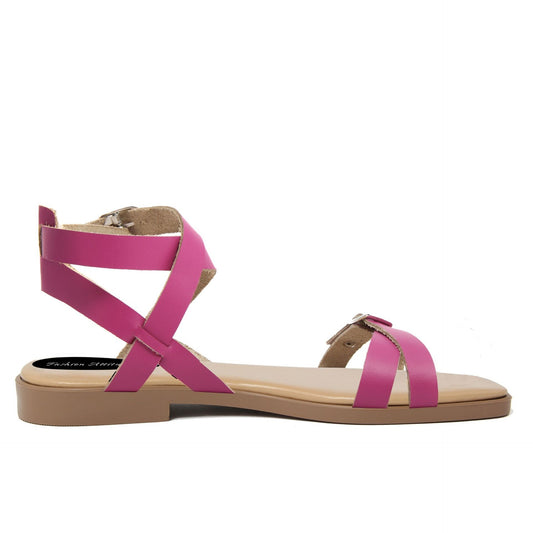 Fashion Attitude - Sandales Femme (Rose Vif)