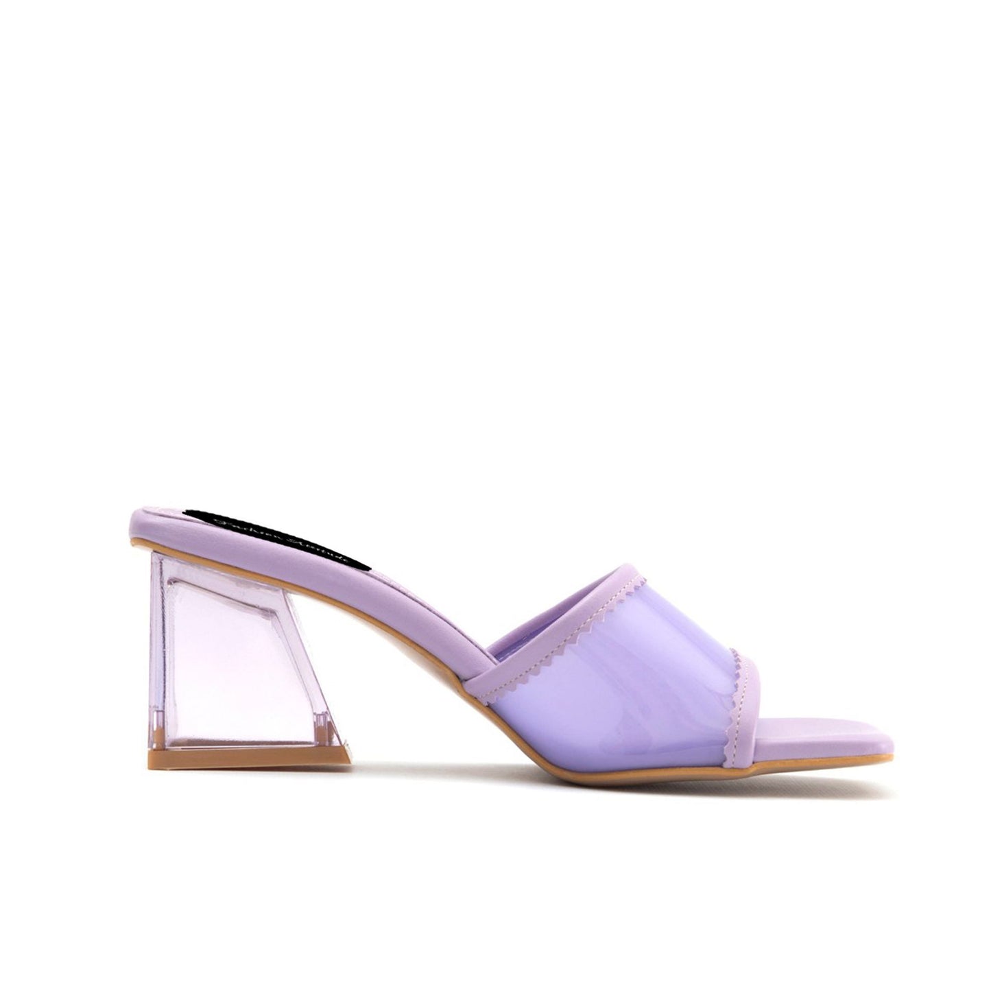 Fashion Attitude - Sandales Femme à Talon Lilas Transparent