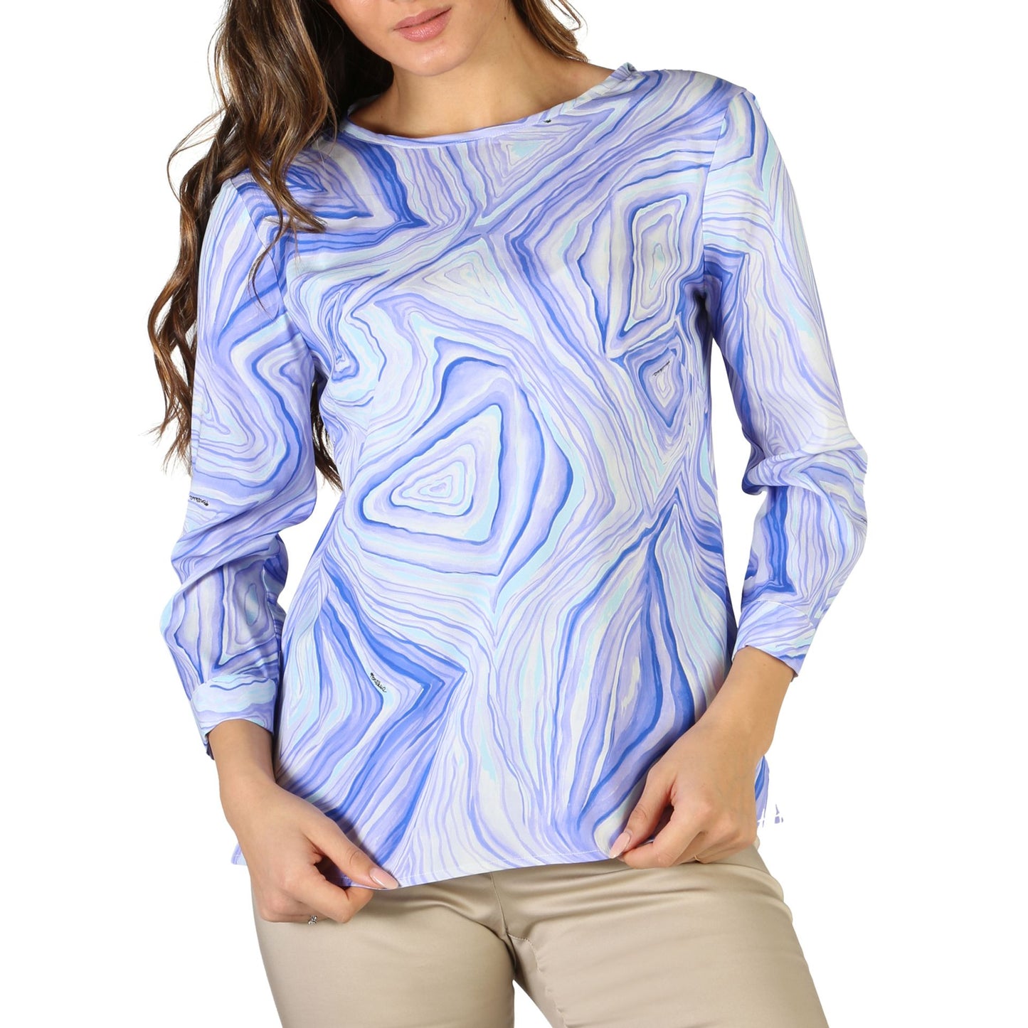 Fontana 2.0 - Chemise Femme en Soie et Élasthanne, Élégance Italienne