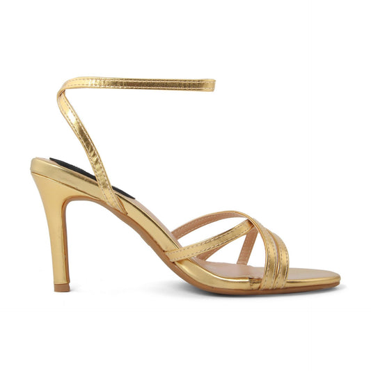 Fashion Attitude - Sandales Femme Métalliques à Talon Haut 10 cm