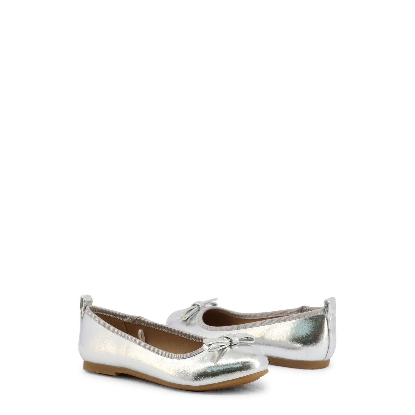 Shone Ballerines Enfant Gris Argenté