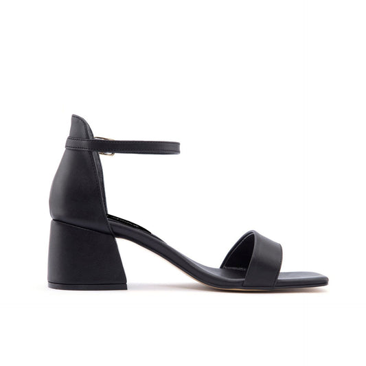 Fashion Attitude - Sandales Femme à Talon Bloc Noir Élégant