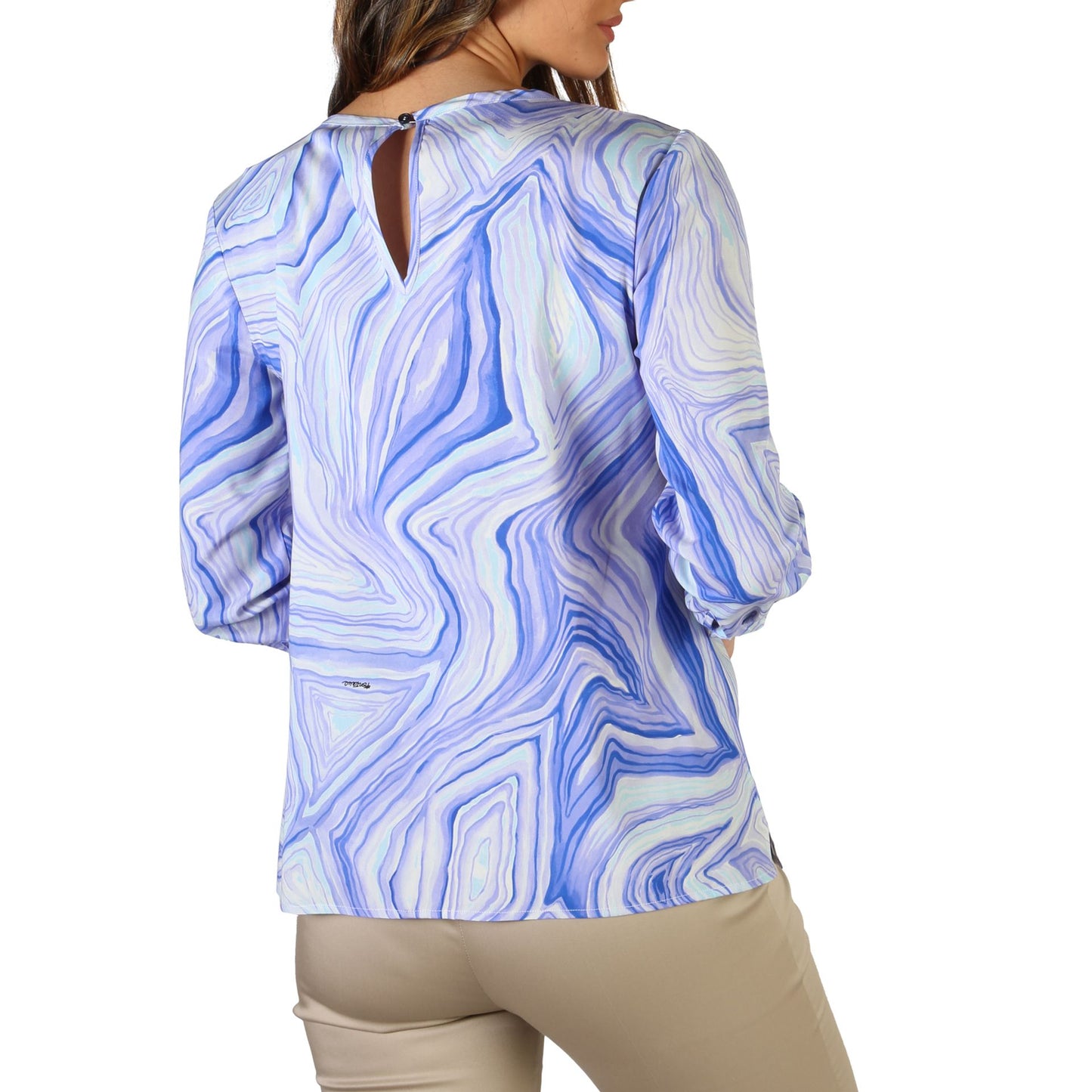 Fontana 2.0 - Chemise Femme en Soie et Élasthanne, Élégance Italienne
