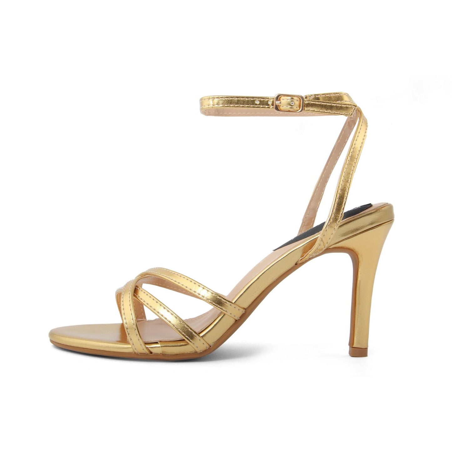 Fashion Attitude - Sandales Femme Métalliques à Talon Haut 10 cm