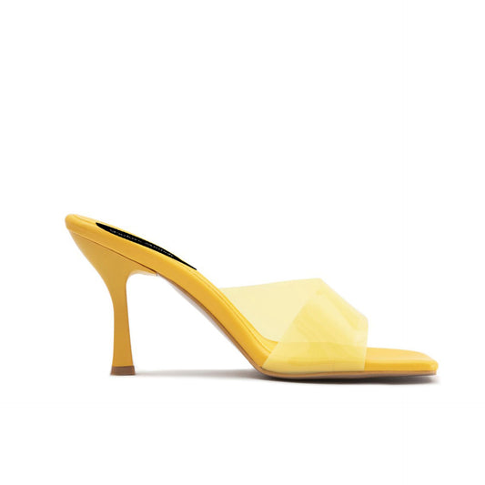 Fashion Attitude - Sandales Femme à Talon Jaune Transparent